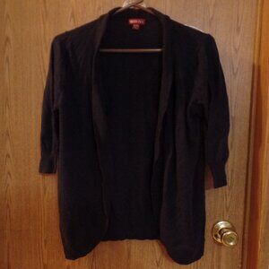 Merona Women's Navy Blue Cardigan Sweater with 3/4 sleeve;‎ size XL